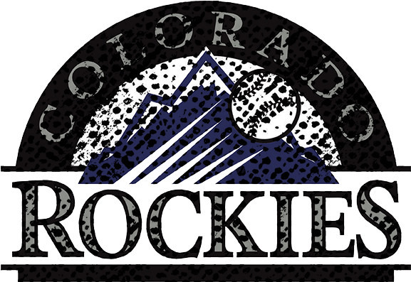 Colorado Rockies 1993-present Primary Logo Distressed - Colorado Rockies (822x1086), Png Download