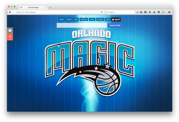 Nba Orlando Magic New Tabby Brand Thunder, Llc - Orlando Magic (700x477), Png Download