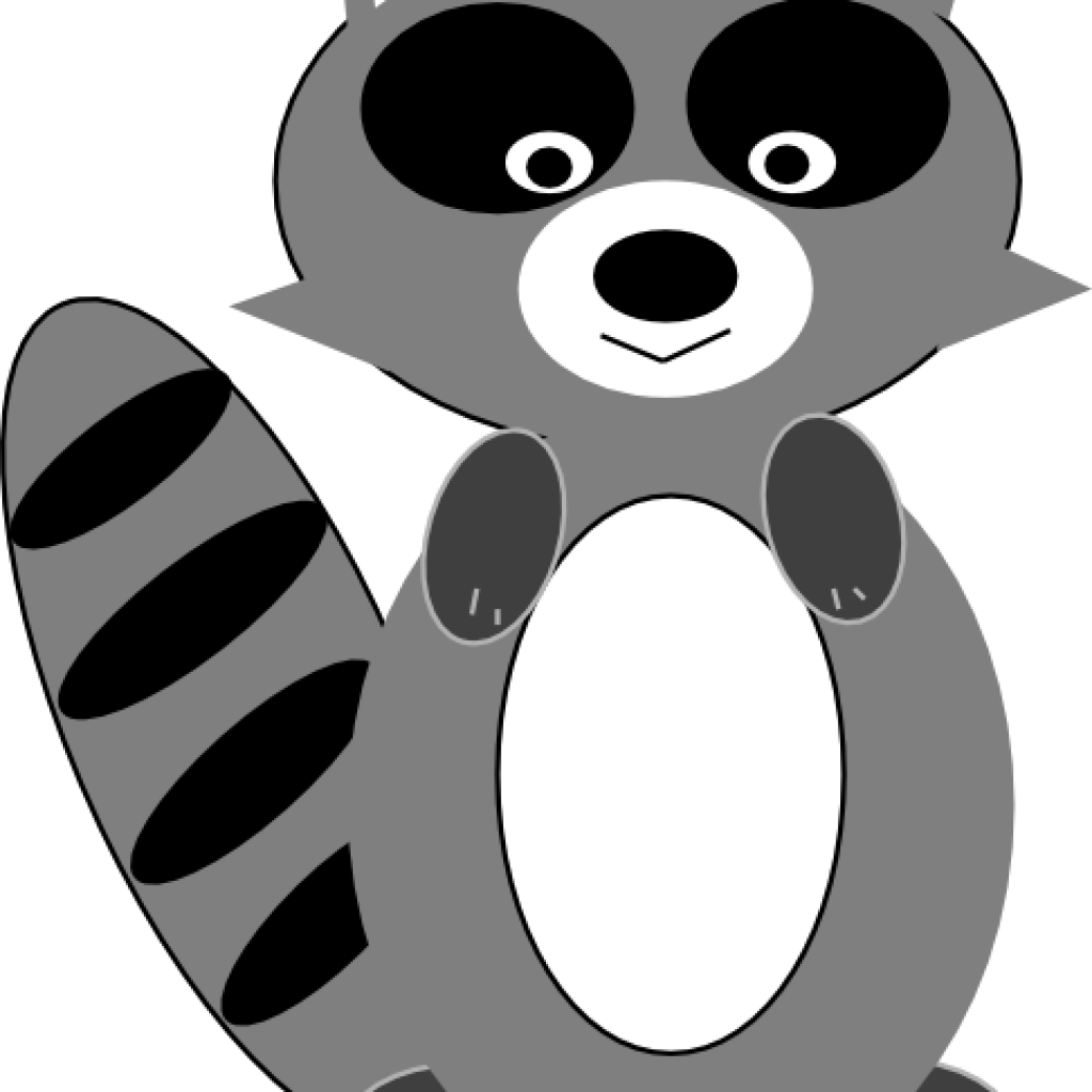 Clip Art Giant Panda Openclipart Squirrel - Clip Art Raccoon Png (1024x1024), Png Download