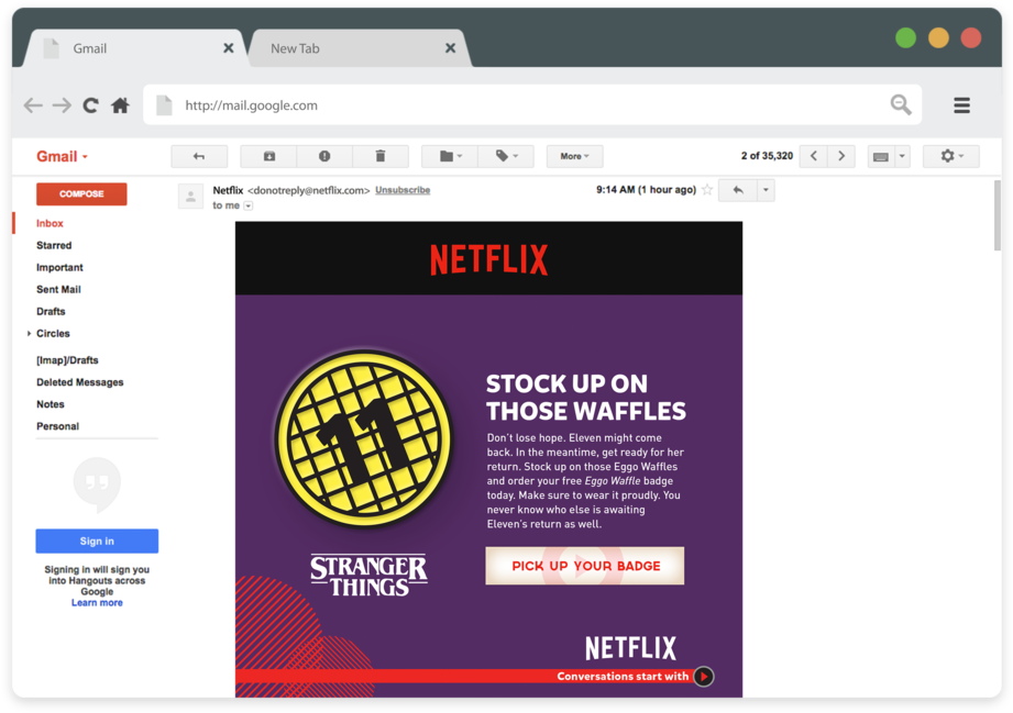Netflix Digital Email2 31dec2016 - Netflix (1000x750), Png Download