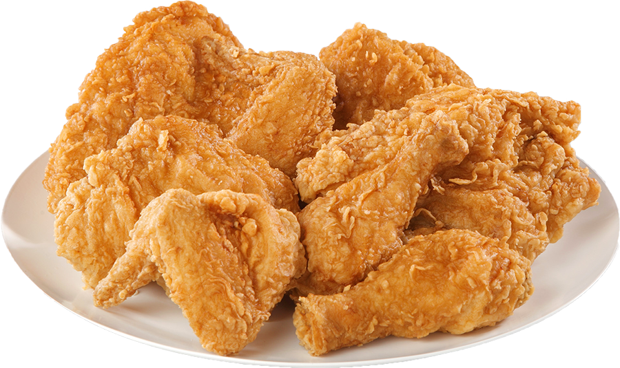 15 Wedges - 6 Pcs Fried Chicken (900x535), Png Download