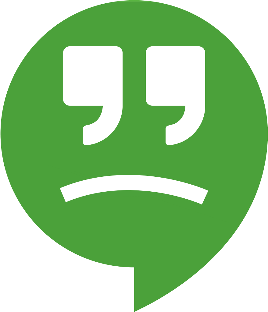Hangouts-frown - Hangouts (1024x1024), Png Download