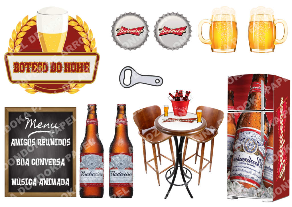 Boteco Budweiser - Topper - Botequim (1024x725), Png Download