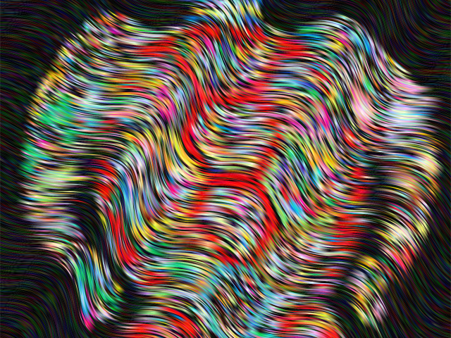 Psychedelic Clipart Floral - Clip Art (640x480), Png Download