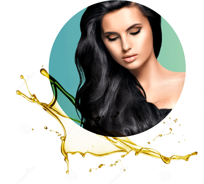 Hair Cream - Hair Oil Model Png (696x628), Png Download