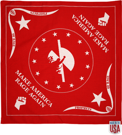 Red Make America Rage Again Bandana - Star Printed Nylon Fabric (500x682), Png Download