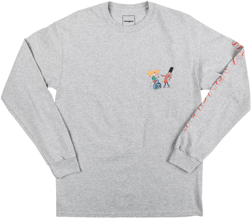 Ls Hey Arnold Boom Box Tee - Sweater (1000x1000), Png Download