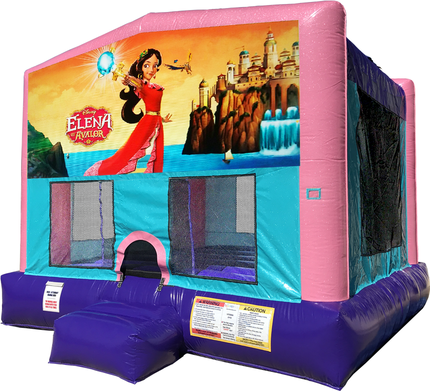 Princess Elena Sparkly Pink Bounce House Rentals In - Lol Surprise Bounce House (864x792), Png Download