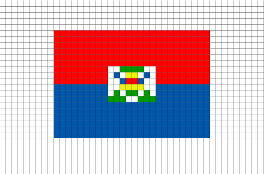Flag Of Haiti Pixel Art From Brikbook - Russian Flag Pixel Art (880x581), Png Download