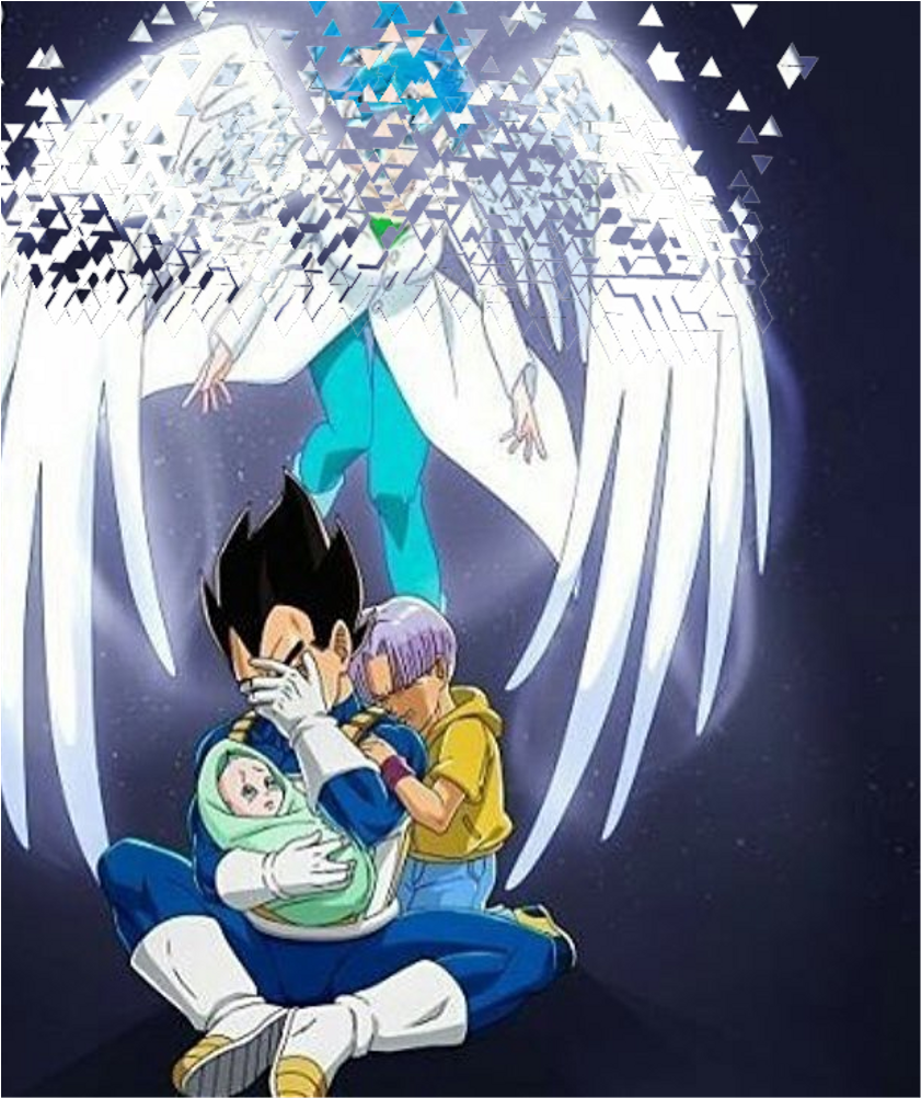 Bulma Sticker - Vegeta Y Bulma Sad (1024x1024), Png Download