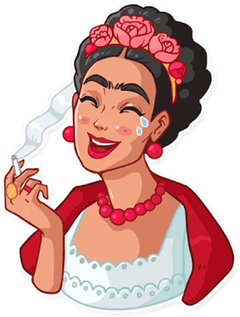 Fridakahlo Sticker - Stickers Frida Kahlo Png (1024x1024), Png Download