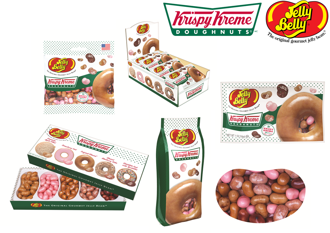 New Products - Krispy Kreme Jelly Belly Flavors (1100x778), Png Download