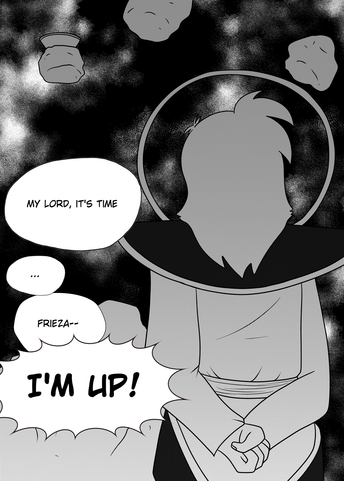 The Deafening Shout Was Enough To Shake The Walls, - Cartoon (1110x1553), Png Download
