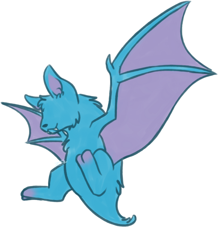 I Never Thought I Could Like A Zubat At All - Cartoon (800x800), Png Download