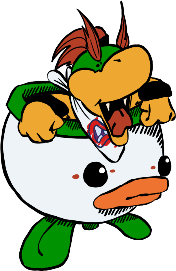 Bowser Jr - Cartoon (729x1000), Png Download