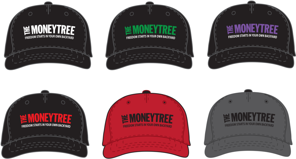 Moneytree Hat Mockup - Baseball Cap (1000x557), Png Download