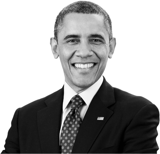 Barack Obama In Conversation At X4 - Barack Obama (608x564), Png Download