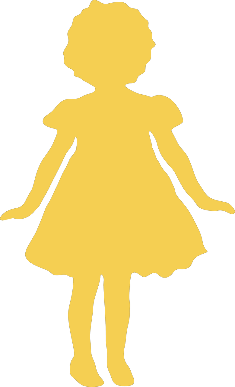 Girl Silhouette - Illustration (779x1280), Png Download