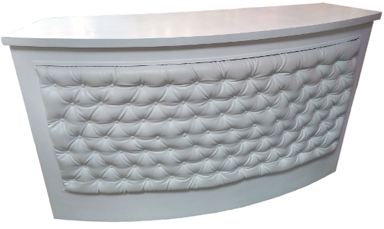 White Tufted Curved - Coffee Table (800x600), Png Download