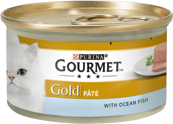 Gourmet® Gold Pate With Ocean Fish - Gourmet Gatto (600x600), Png Download