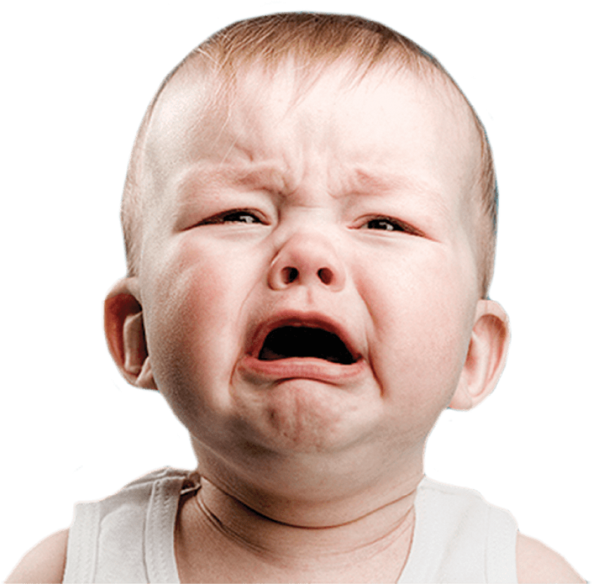 Free Png Download Crying Baby White Background Png - Crying Baby White Background (851x830), Png Download