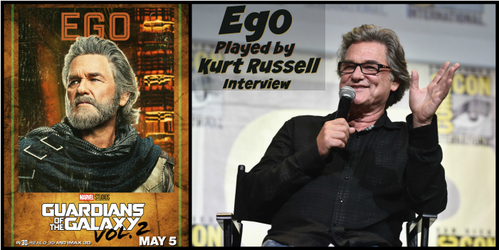 Ego Played By Kurt Russell Is Star-lord's Dad - Poster (1100x550), Png Download