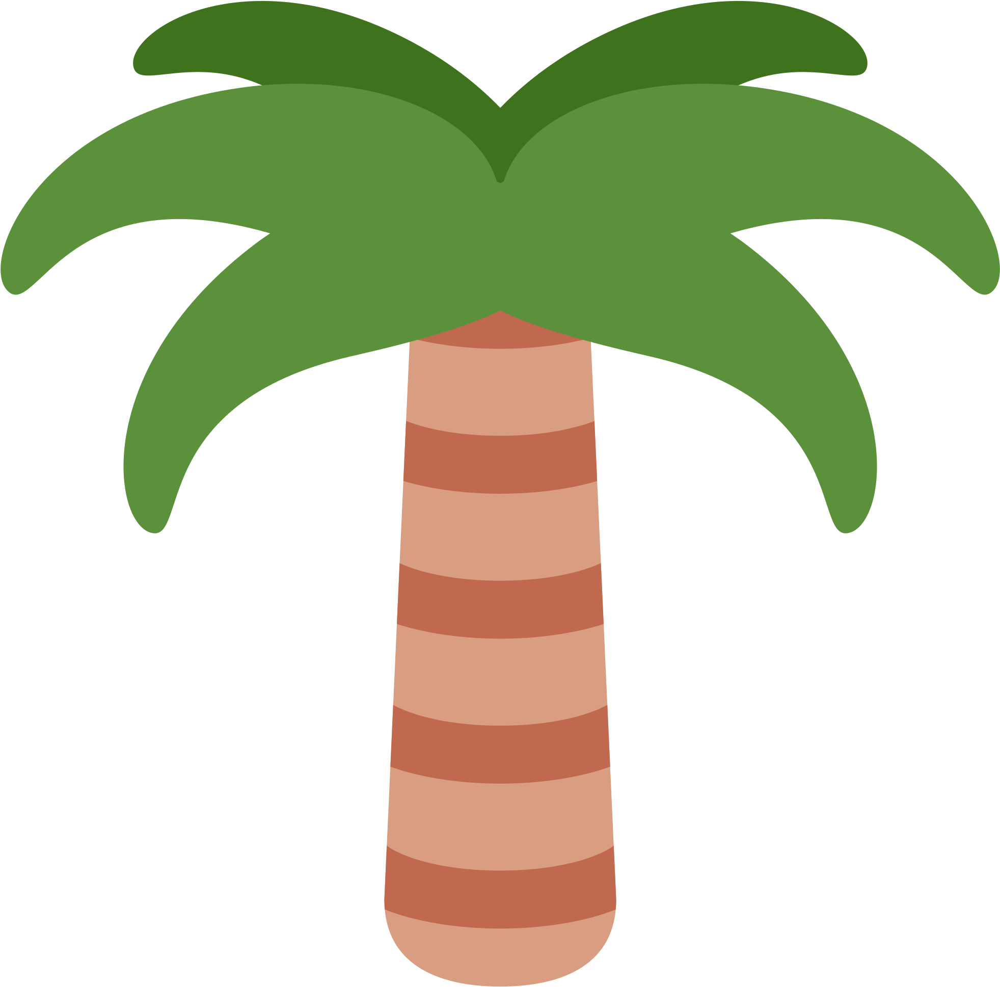Palm Tree - Coqueiro Emoji (2048x2048), Png Download