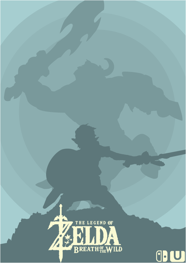 Breath Of The Wild Minimalist Poster - Legend Of Zelda Breath Of The Wild Minimalist (776x864), Png Download