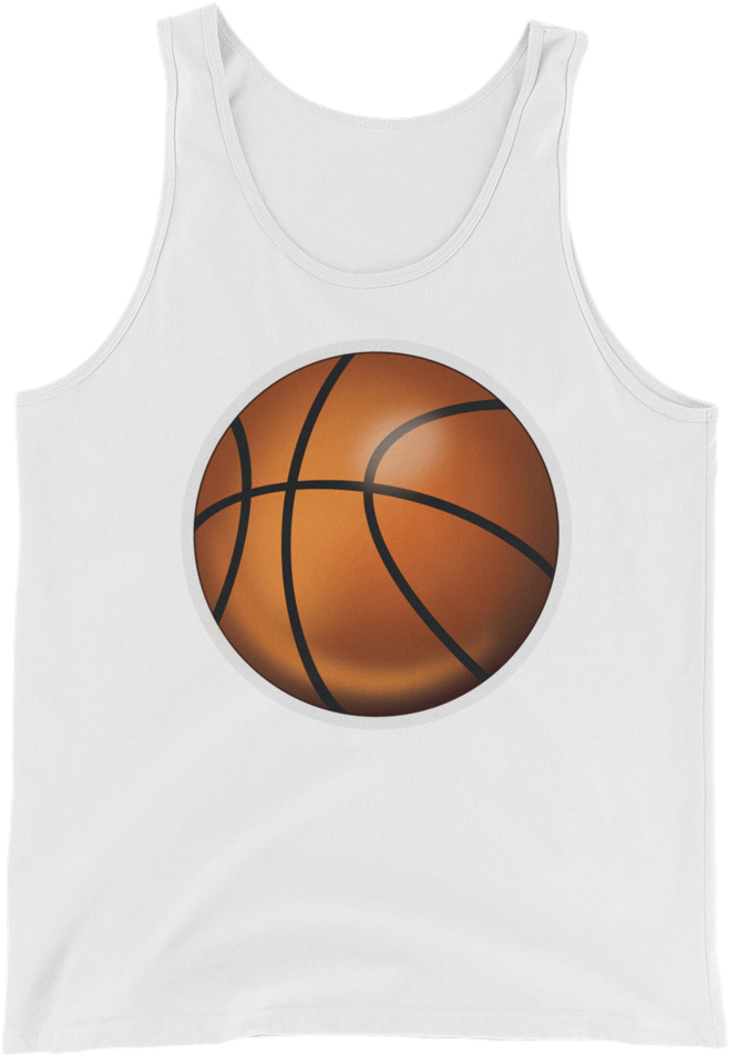 Men's Emoji Tank Top - Emoji Balon De Basket (1000x1000), Png Download