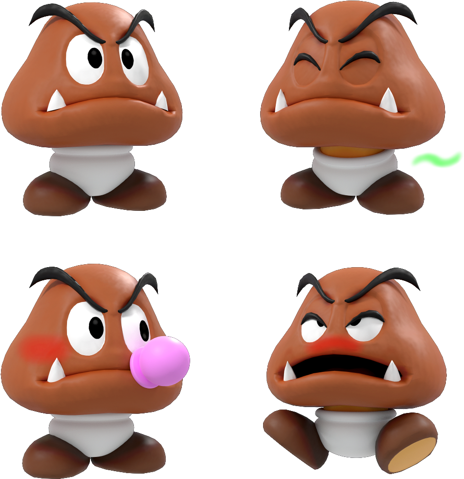 Goomba Quickies - Cartoon (1080x1080), Png Download