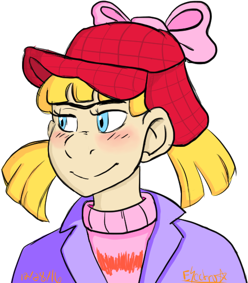 “ Arnold's Christmas Angel Uvu This Is A Little Late - Cartoon (600x600), Png Download