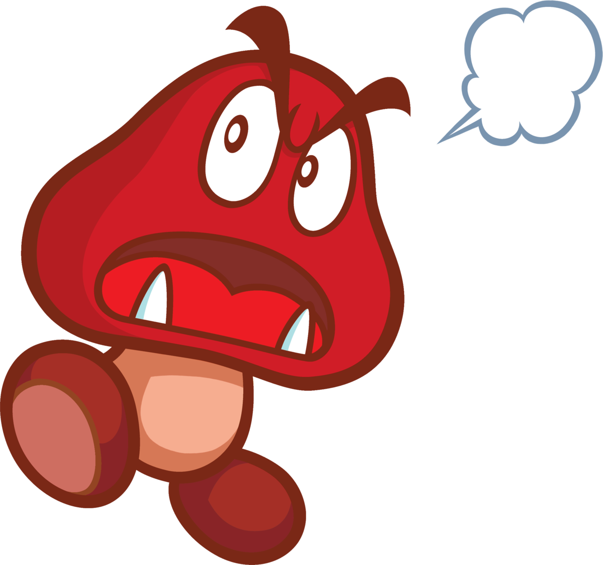 Super Princess Peach Goomba (1200x1125), Png Download