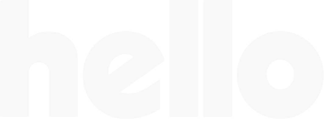 Hello, (1064x393), Png Download