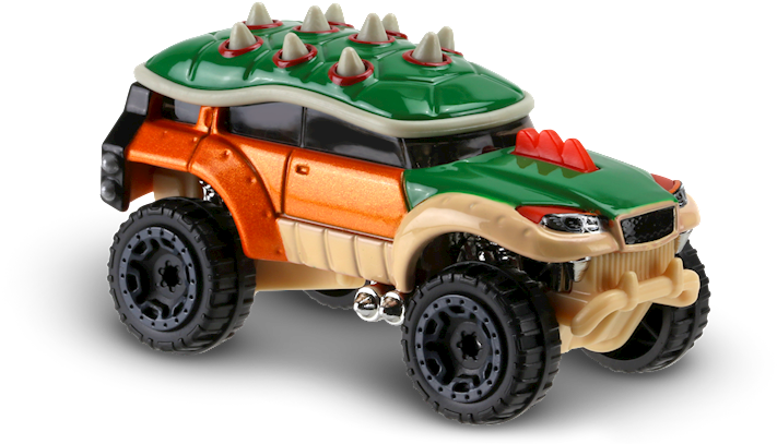 Bowser 2016 - Hot Wheels Bowser (892x407), Png Download