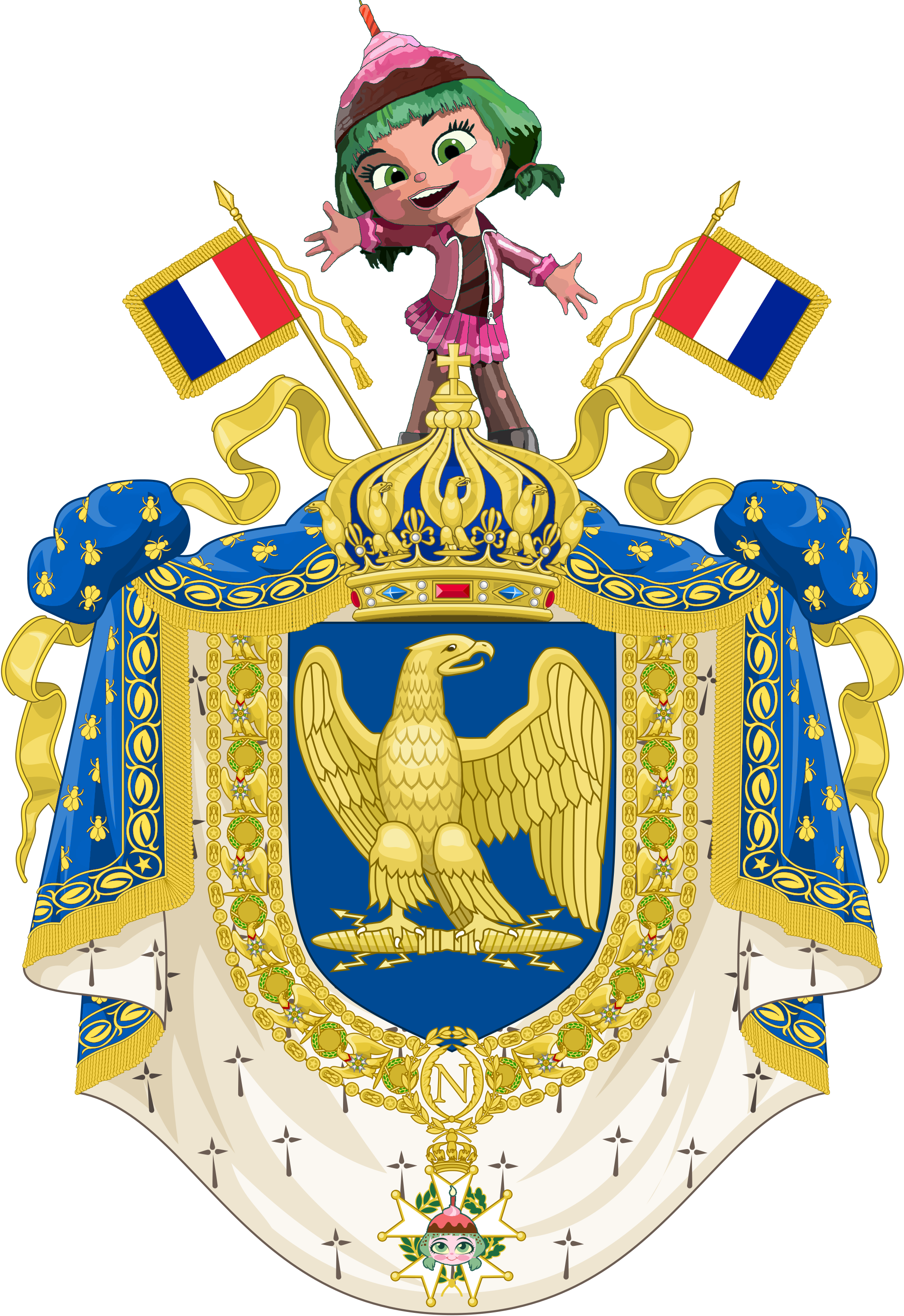 2000 X 2910 10 - French Empire Coat Of Arms (2000x2910), Png Download