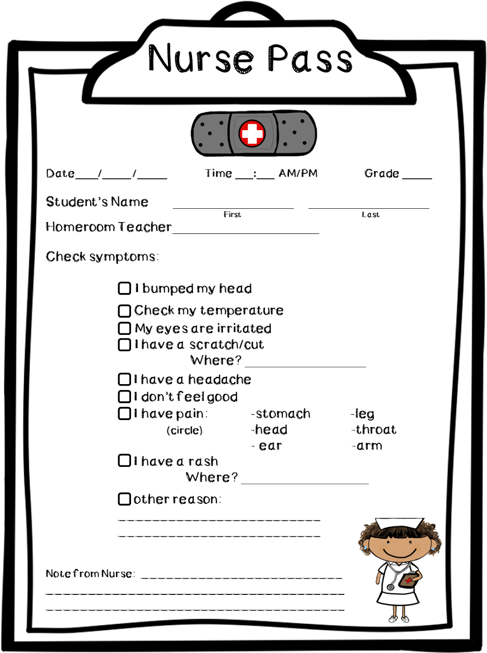 Nurse Notes - School Nurse Notes (1040x1600), Png Download