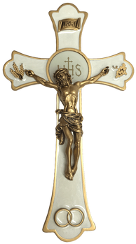 Holy Mass Wedding Crucifix (350x350), Png Download