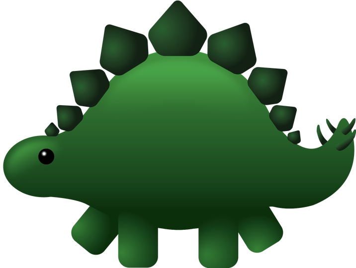 Picture6 Emoji 3 Stegosaurus - Clip Art (768x539), Png Download