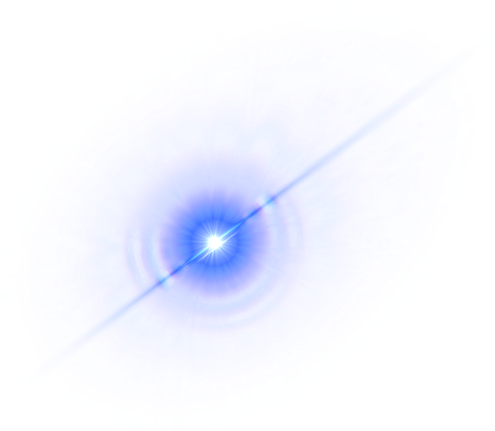 Blue Lens Flare Png (700x609), Png Download