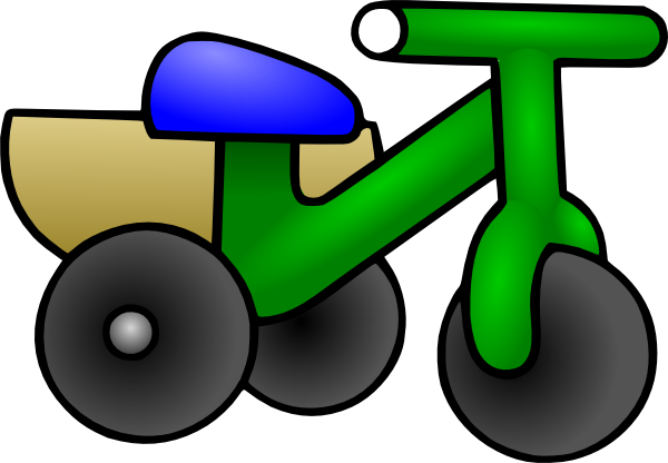 Graphic Library Stock Child Clip Art At Clker Com Vector - Cartoon Tricycle (600x416), Png Download