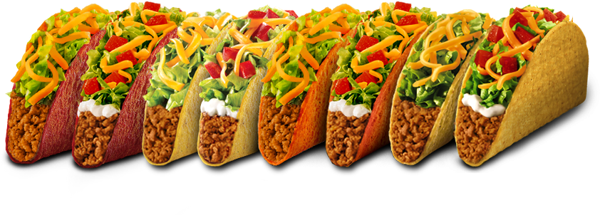 Fast Food Png Image - Taco Bell Tacos (920x370), Png Download