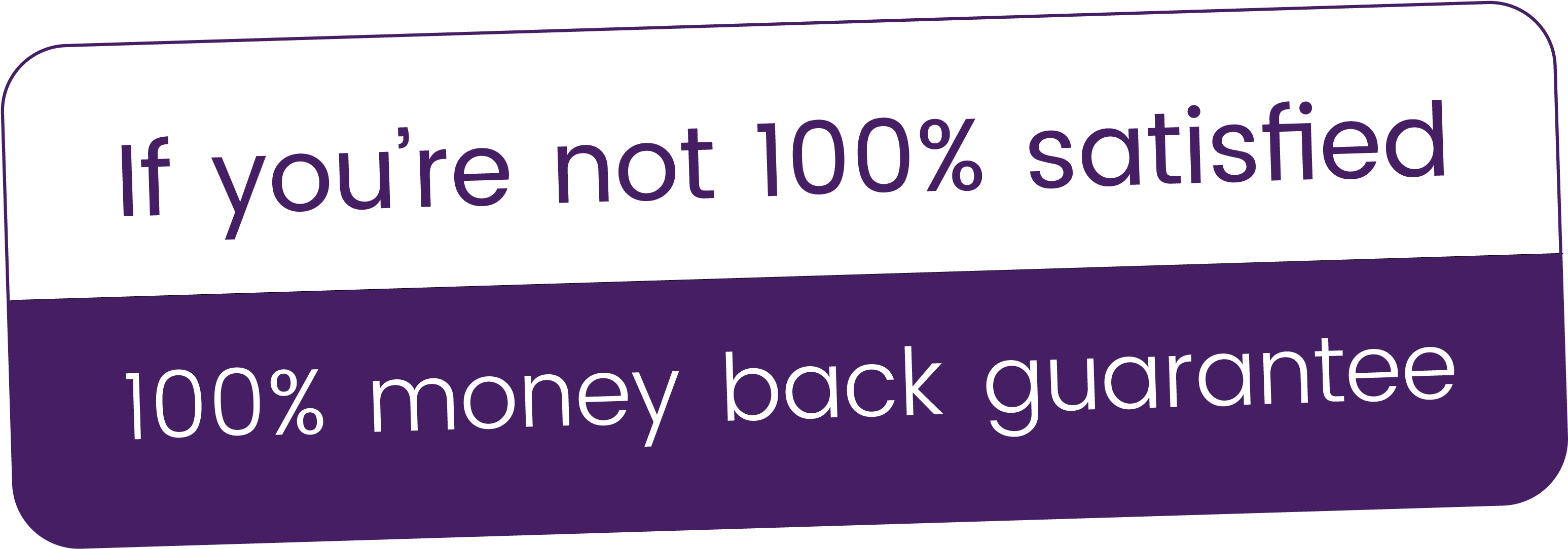 Money Back Guarantee - Lavender (4167x4171), Png Download
