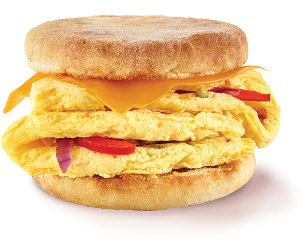 Garden Omelette English Muffin - Fast Food (742x490), Png Download
