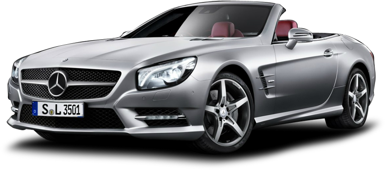 Mercedes Sl-roadster - Foreign Cars White Background (800x510), Png Download