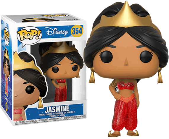 Glitter Jasmine Funko Pop (541x450), Png Download