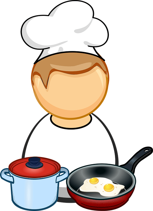 Omelette Clipart Chef - Cooking In Pot Clipart (523x720), Png Download