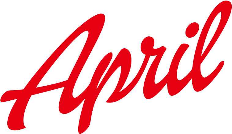 April Logo Design Png - April Png (1544x548), Png Download