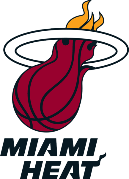 Miami Heat Nba Logo - Miami Heat Logo Png (434x600), Png Download