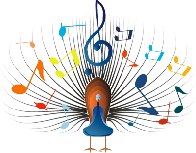 Colorful - Musical - Notes - Png - Colourful Music Notes Png (400x313), Png Download
