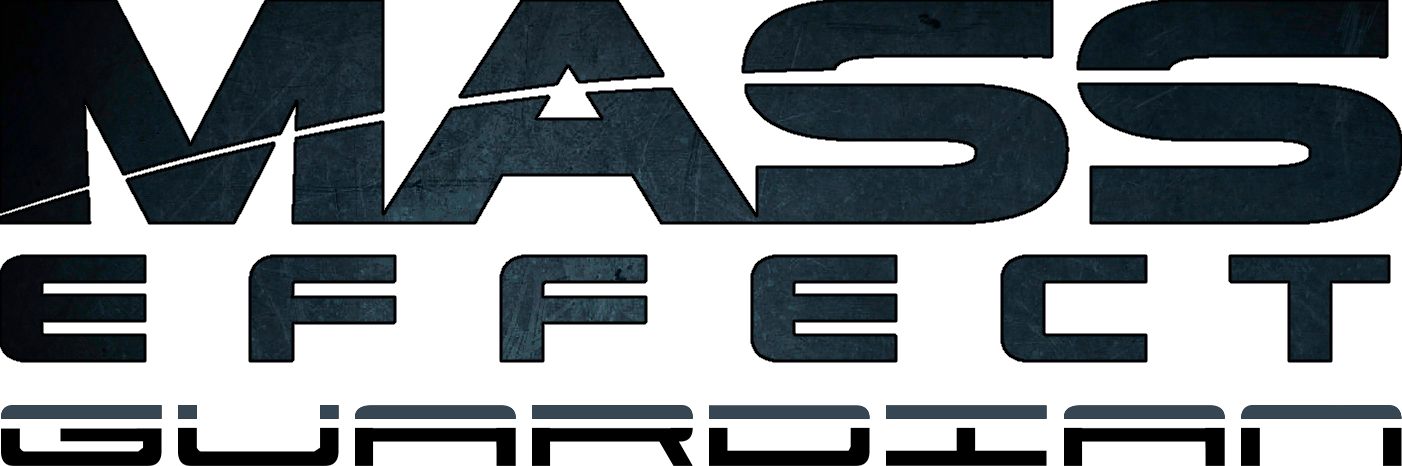 Me Guardian Logo - Mass Effect. Adult Coloring Book (1402x466), Png Download